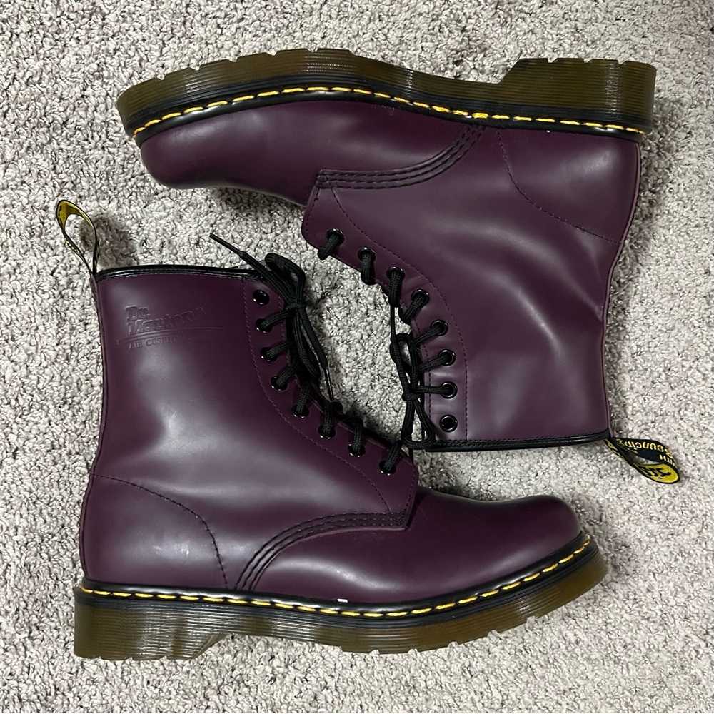Dr. Marten’s 1460  Purple Leather Boots
